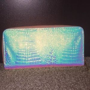 BNWOT Iridescent Snake Skin Wallet